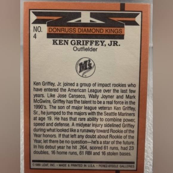 Ken Griffey Sr. And Ken Griffey Jr. Baseball cards - Picture 6 of 6